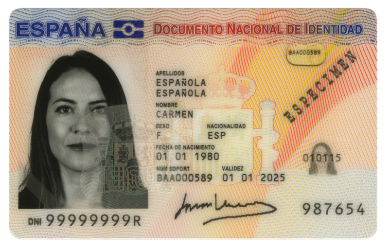 Imagen anverso DNIe